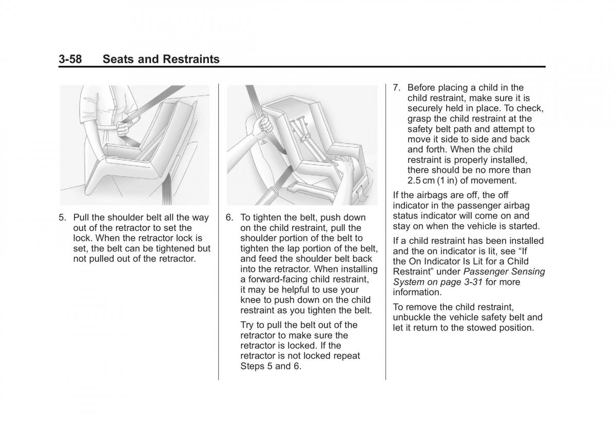 Chevrolet Traverse owners manual / page 114