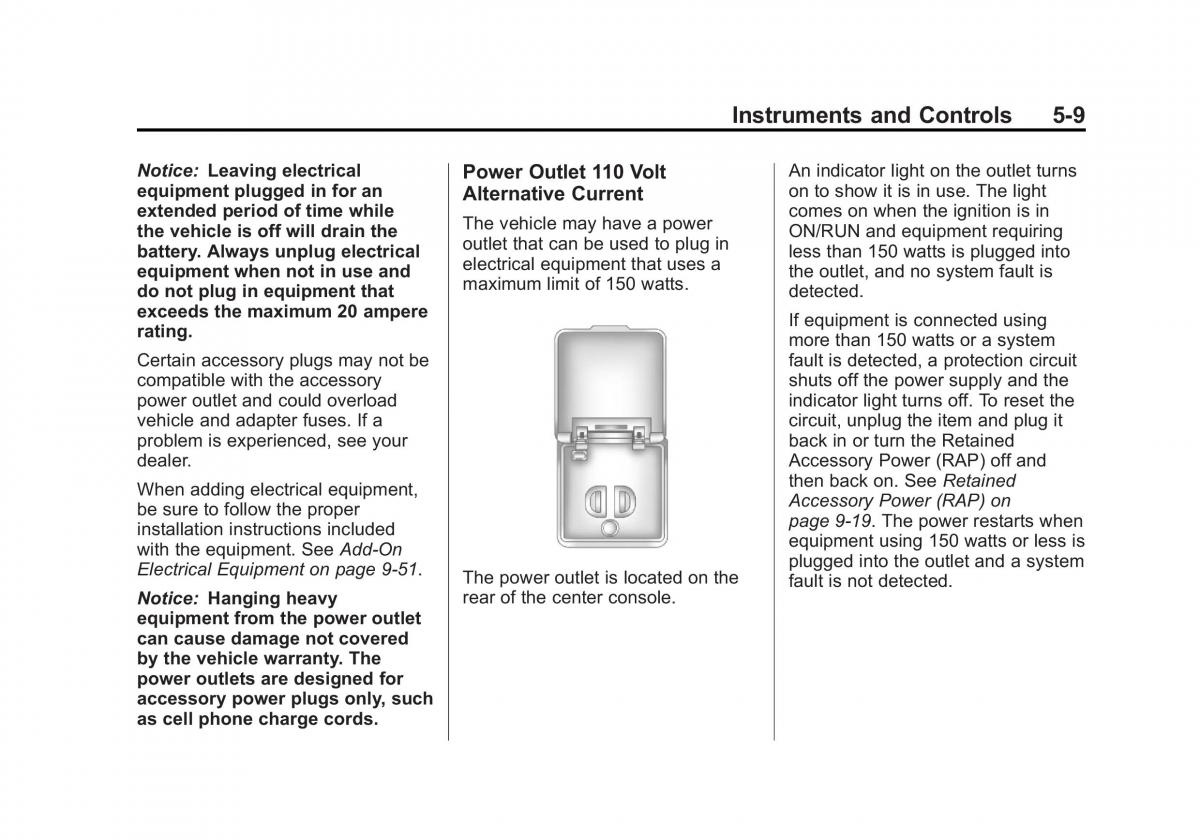 Chevrolet Traverse owners manual / page 129