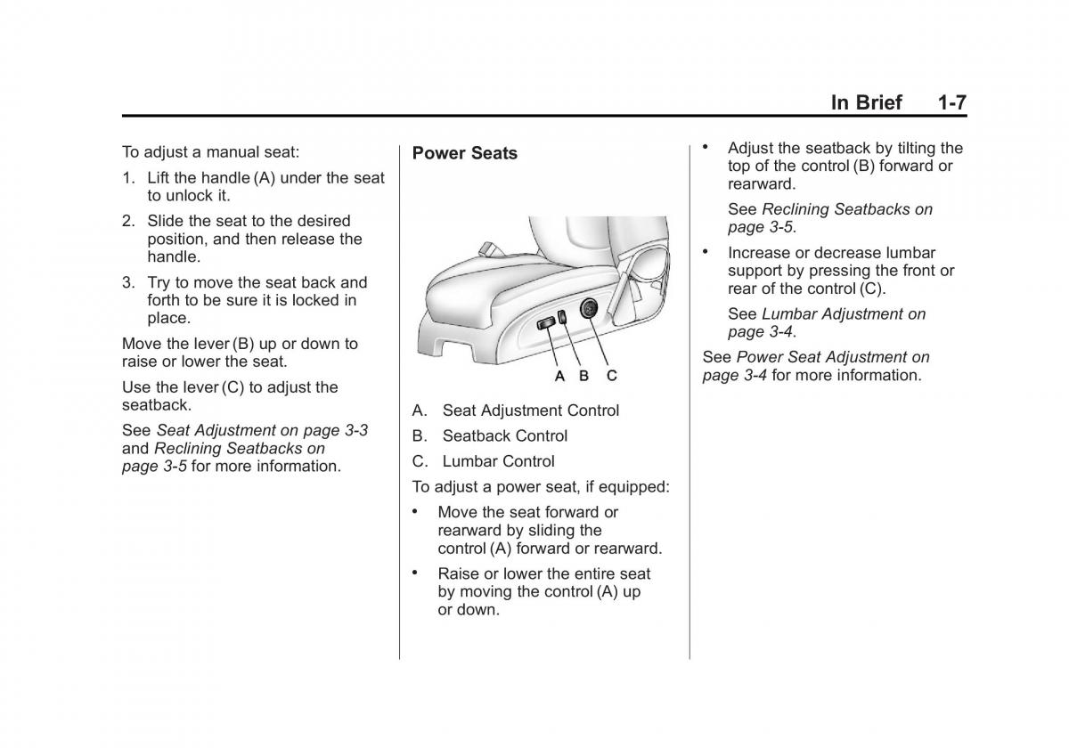 Chevrolet Traverse owners manual / page 13