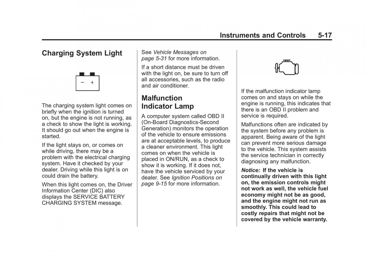 Chevrolet Traverse owners manual / page 137