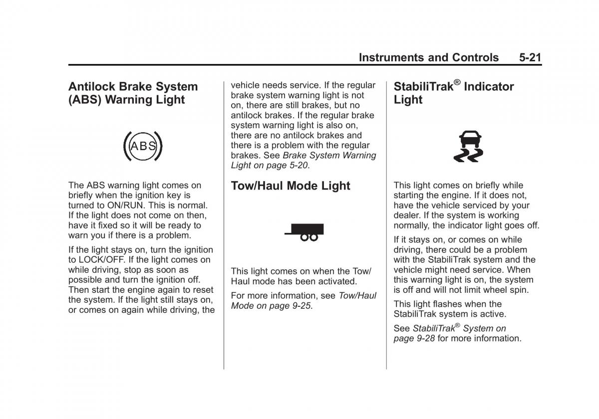 Chevrolet Traverse owners manual / page 141