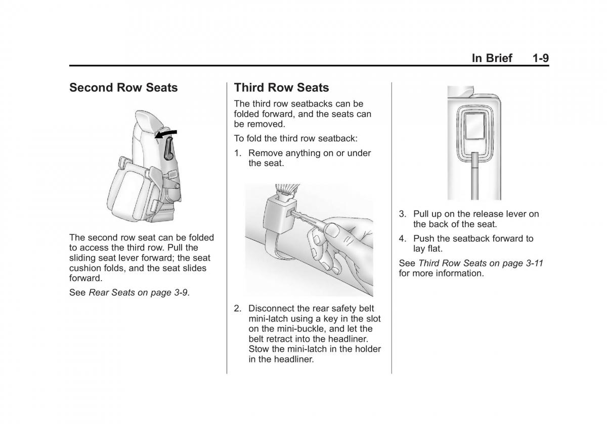 Chevrolet Traverse owners manual / page 15