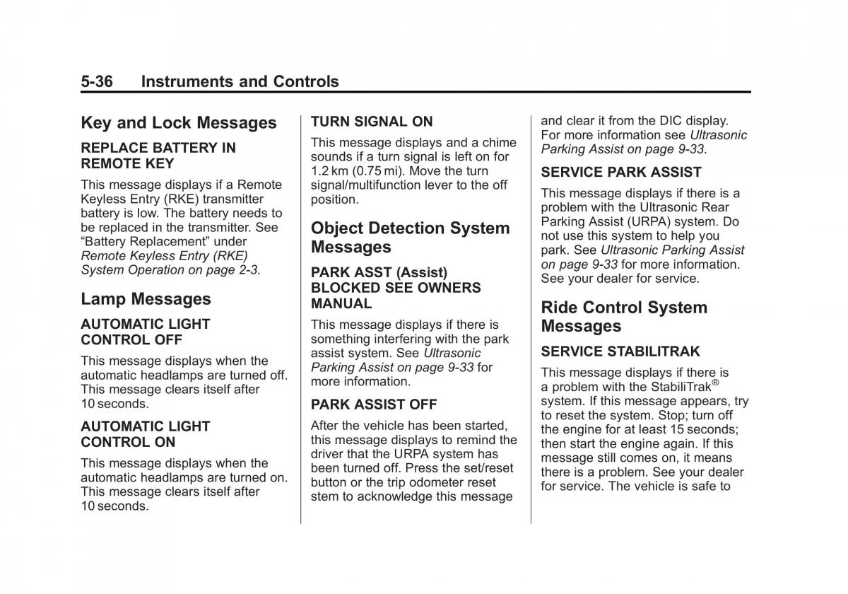 Chevrolet Traverse owners manual / page 156