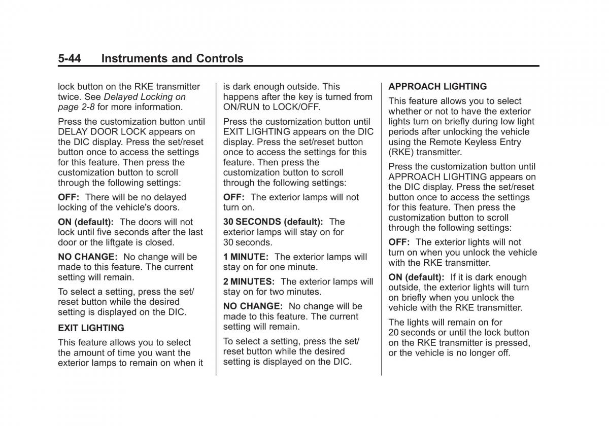 Chevrolet Traverse owners manual / page 164