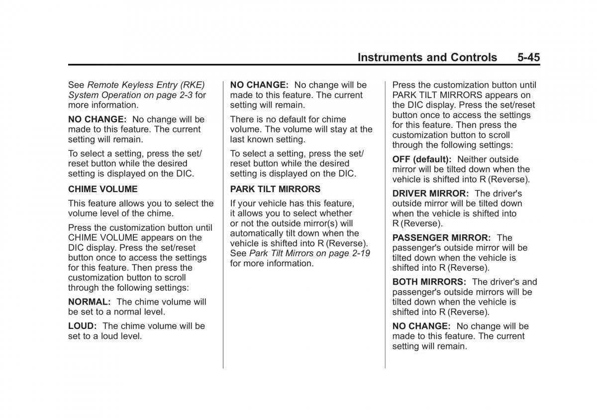 Chevrolet Traverse owners manual / page 165