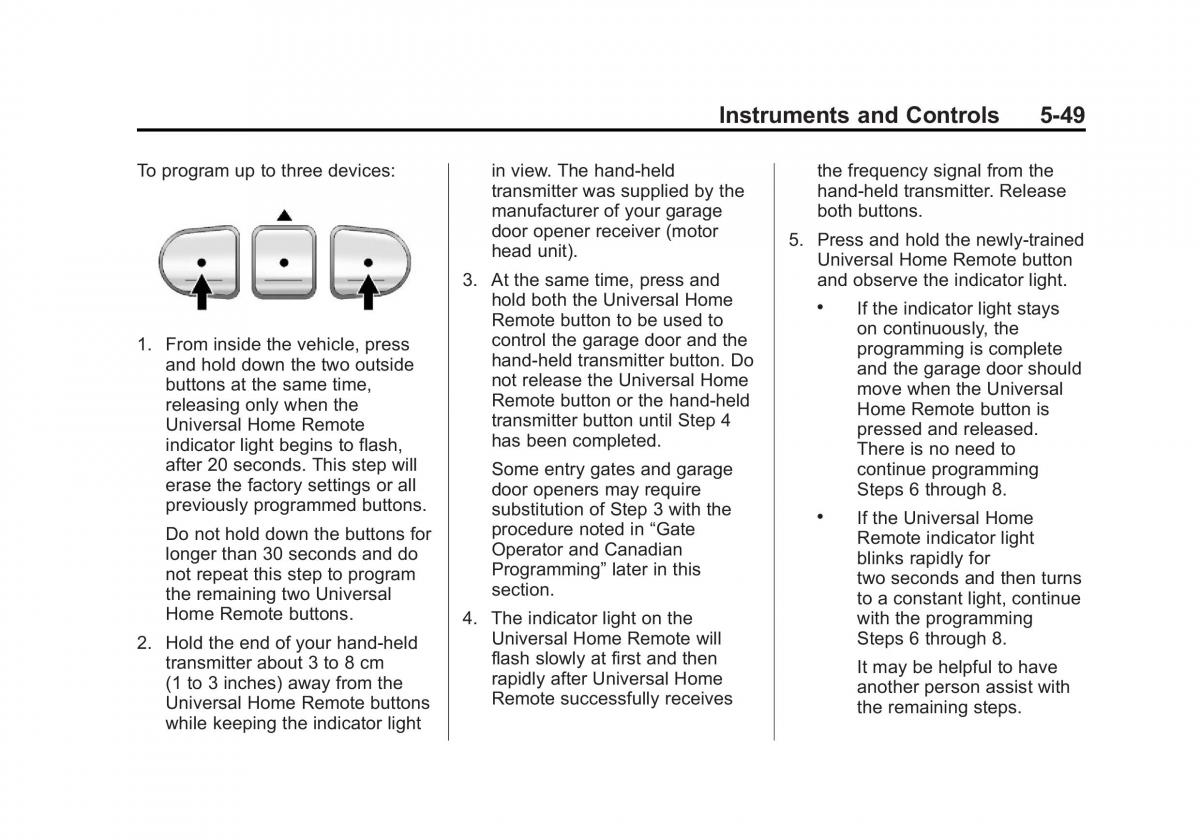 Chevrolet Traverse owners manual / page 169