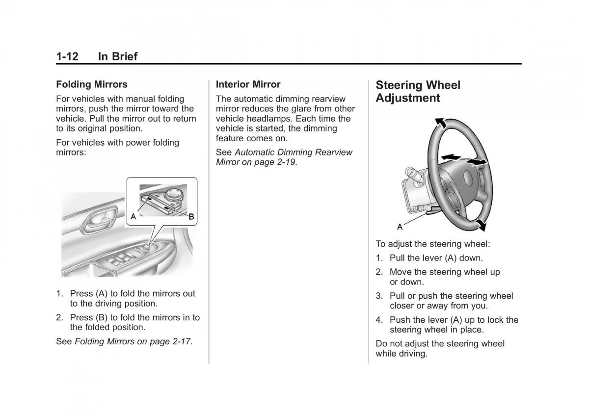 Chevrolet Traverse owners manual / page 18