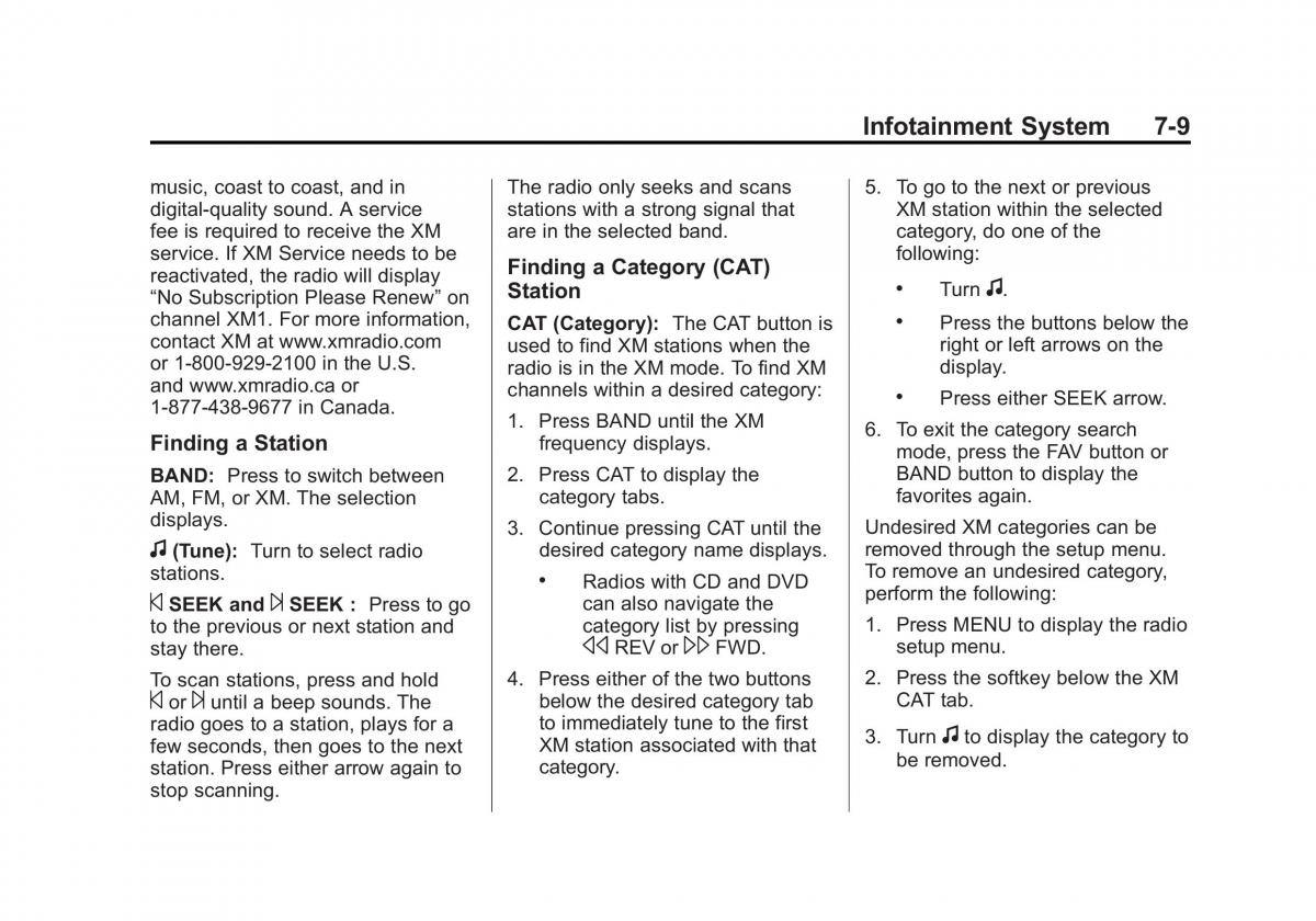 Chevrolet Traverse owners manual / page 189