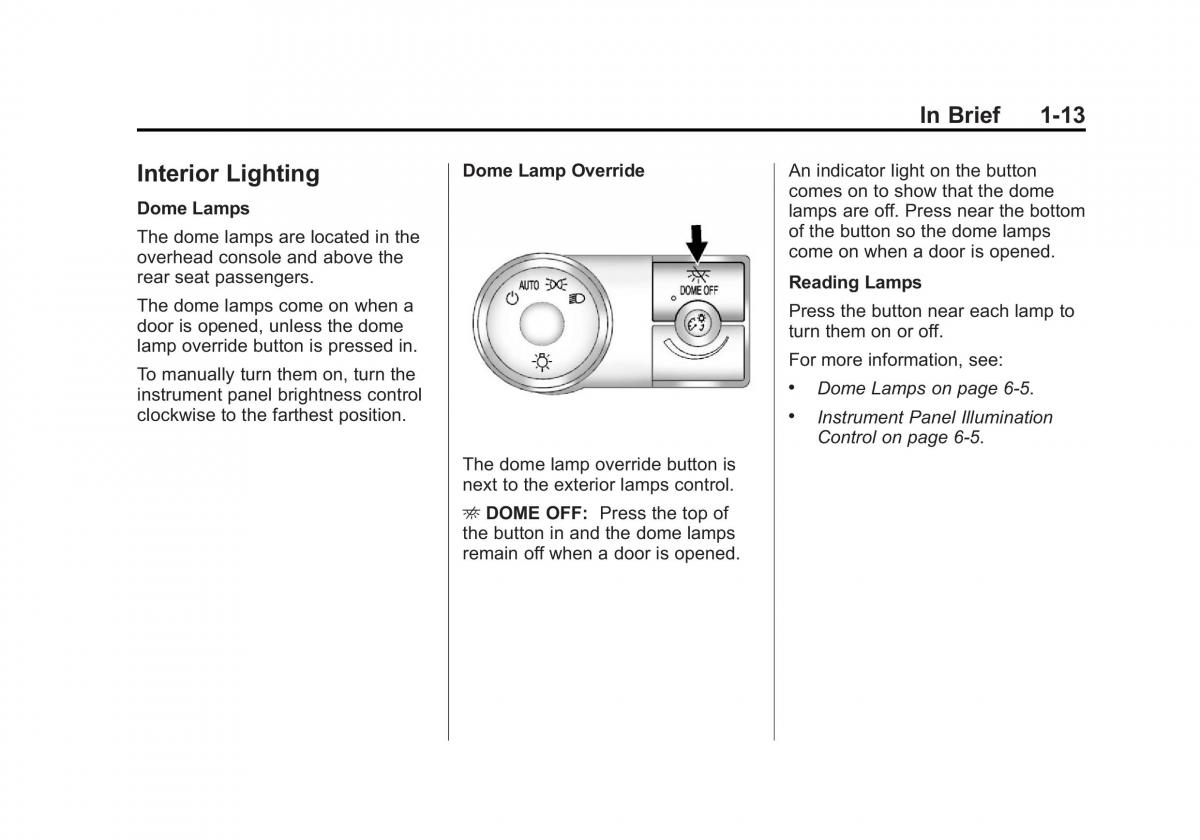 Chevrolet Traverse owners manual / page 19