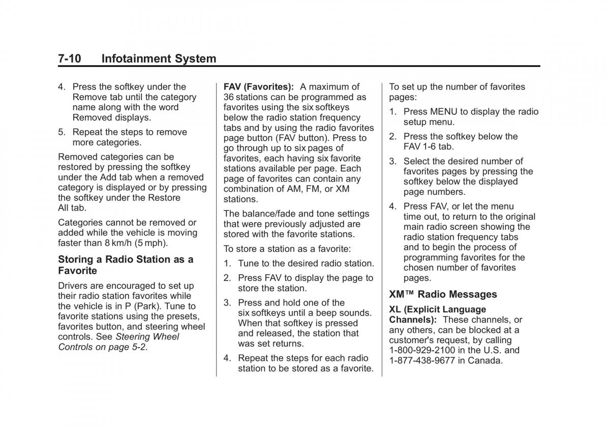 Chevrolet Traverse owners manual / page 190