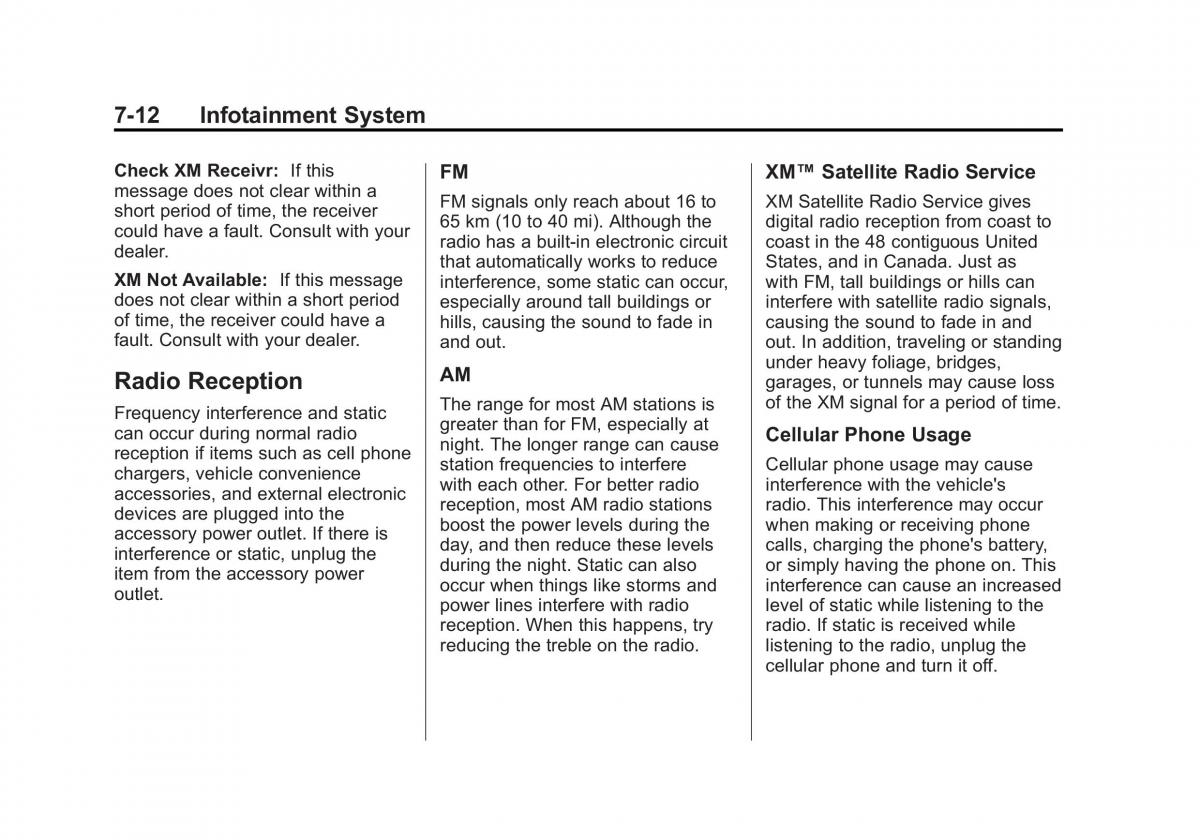 Chevrolet Traverse owners manual / page 192