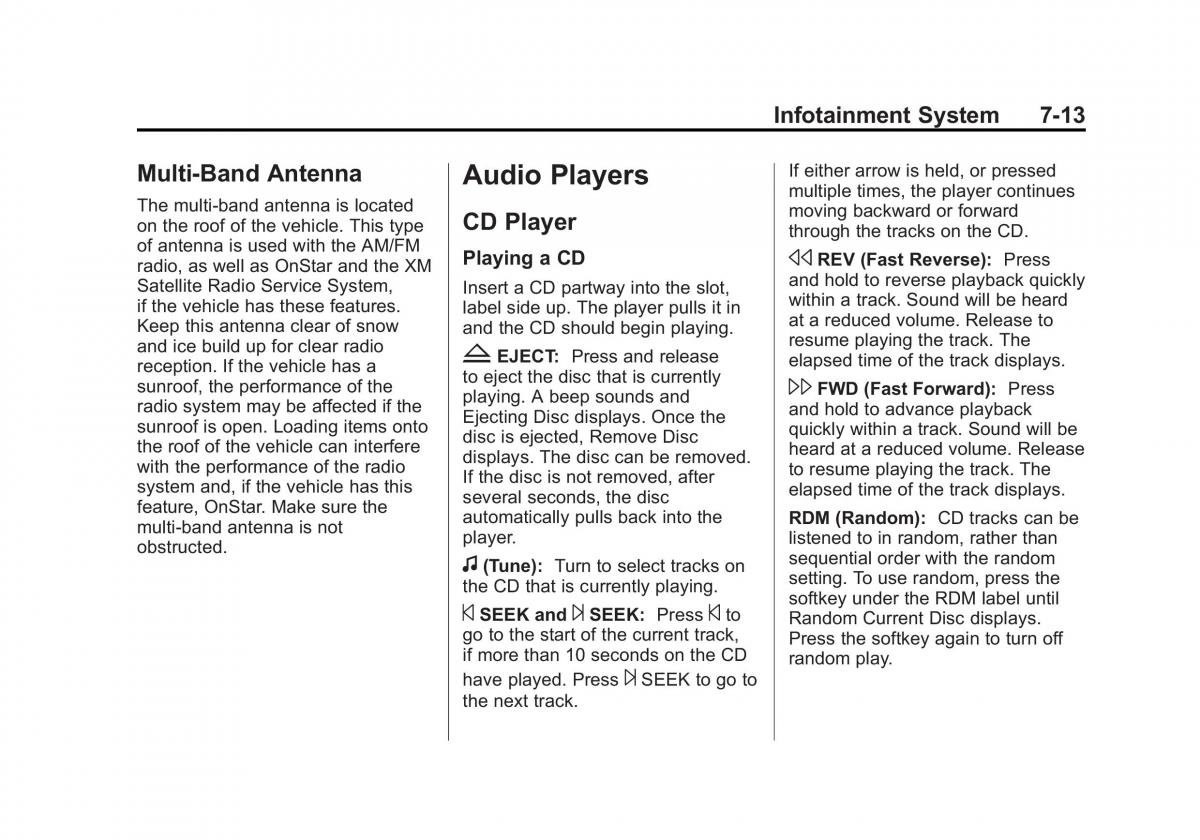 Chevrolet Traverse owners manual / page 193