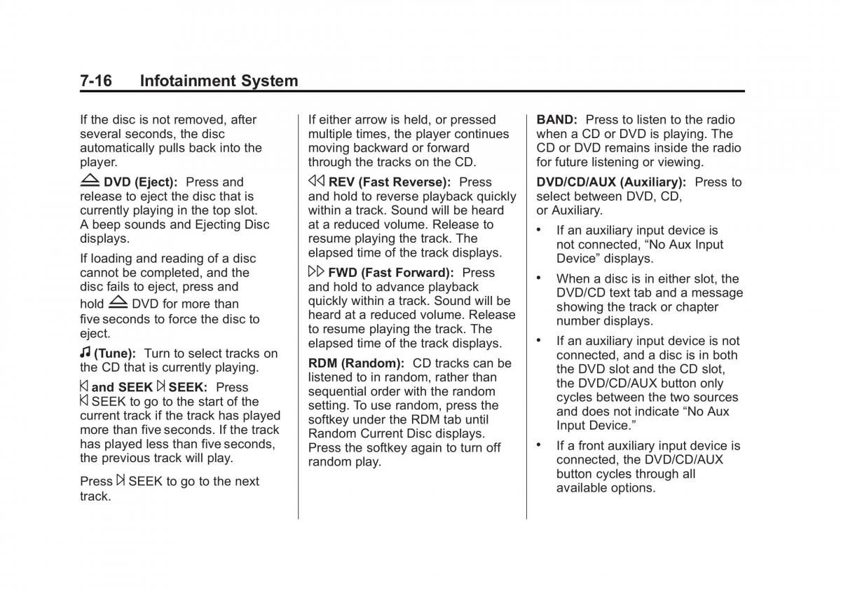 Chevrolet Traverse owners manual / page 196