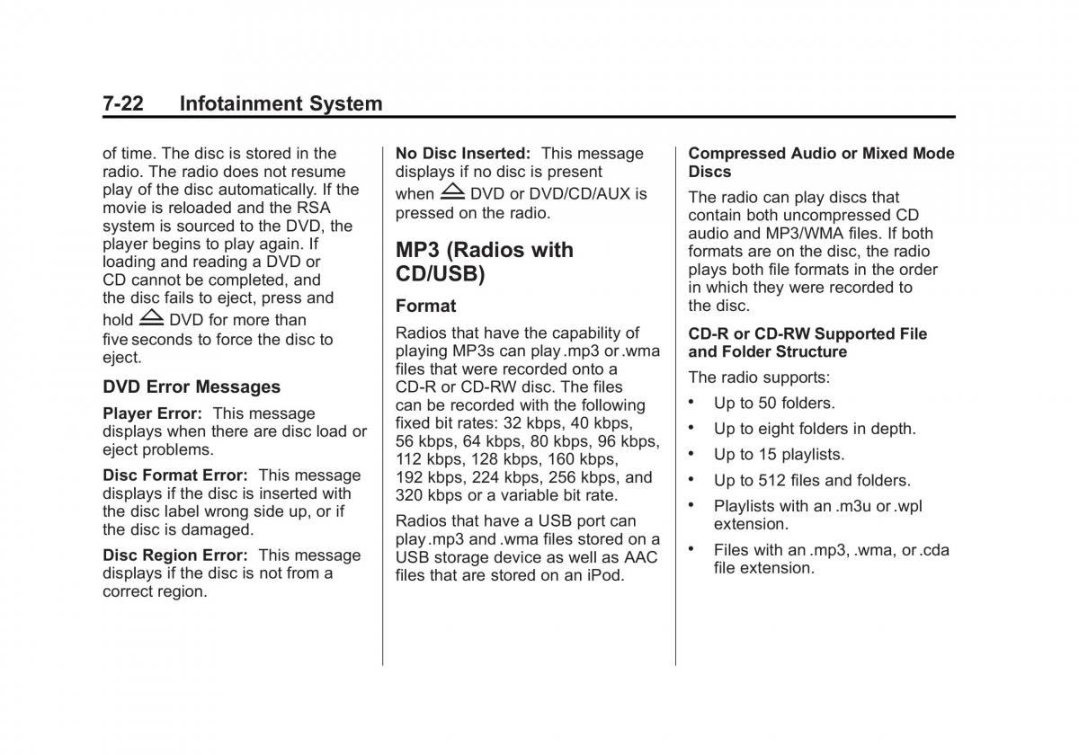 Chevrolet Traverse owners manual / page 202