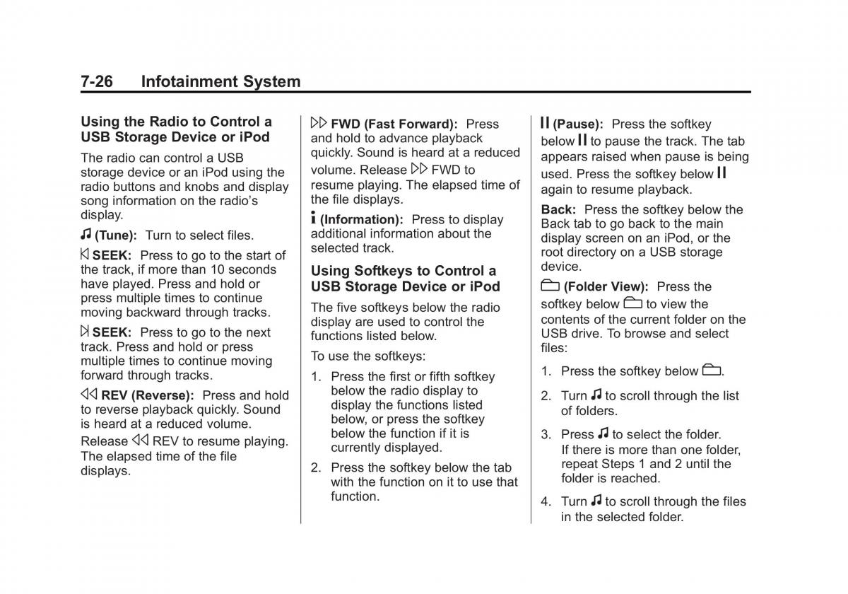 Chevrolet Traverse owners manual / page 206