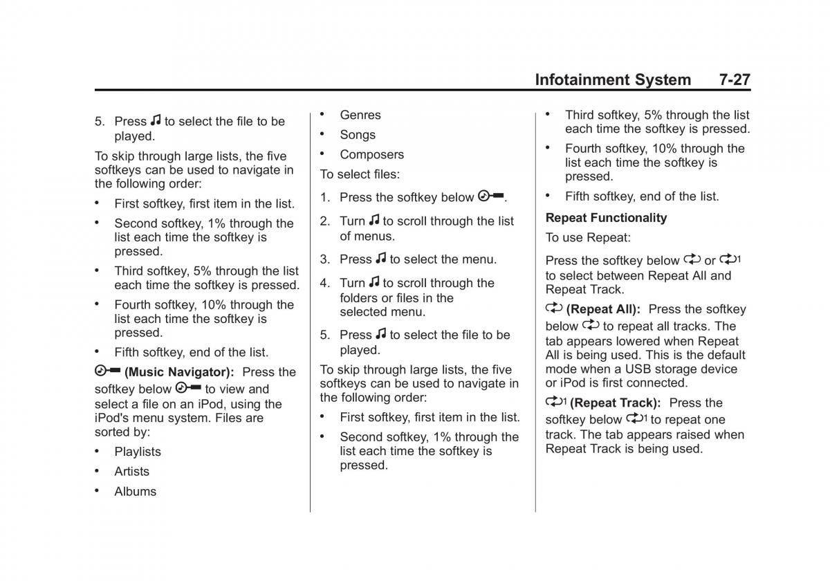 Chevrolet Traverse owners manual / page 207