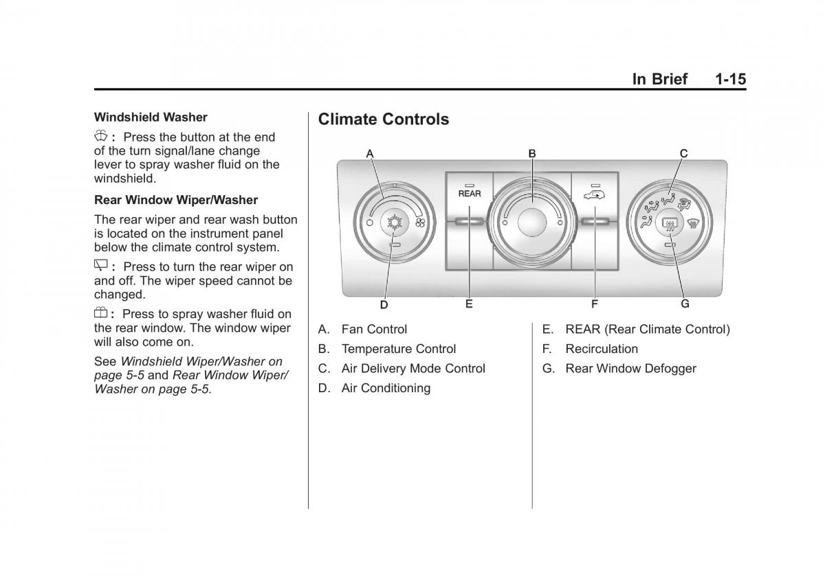 Chevrolet Traverse owners manual / page 21