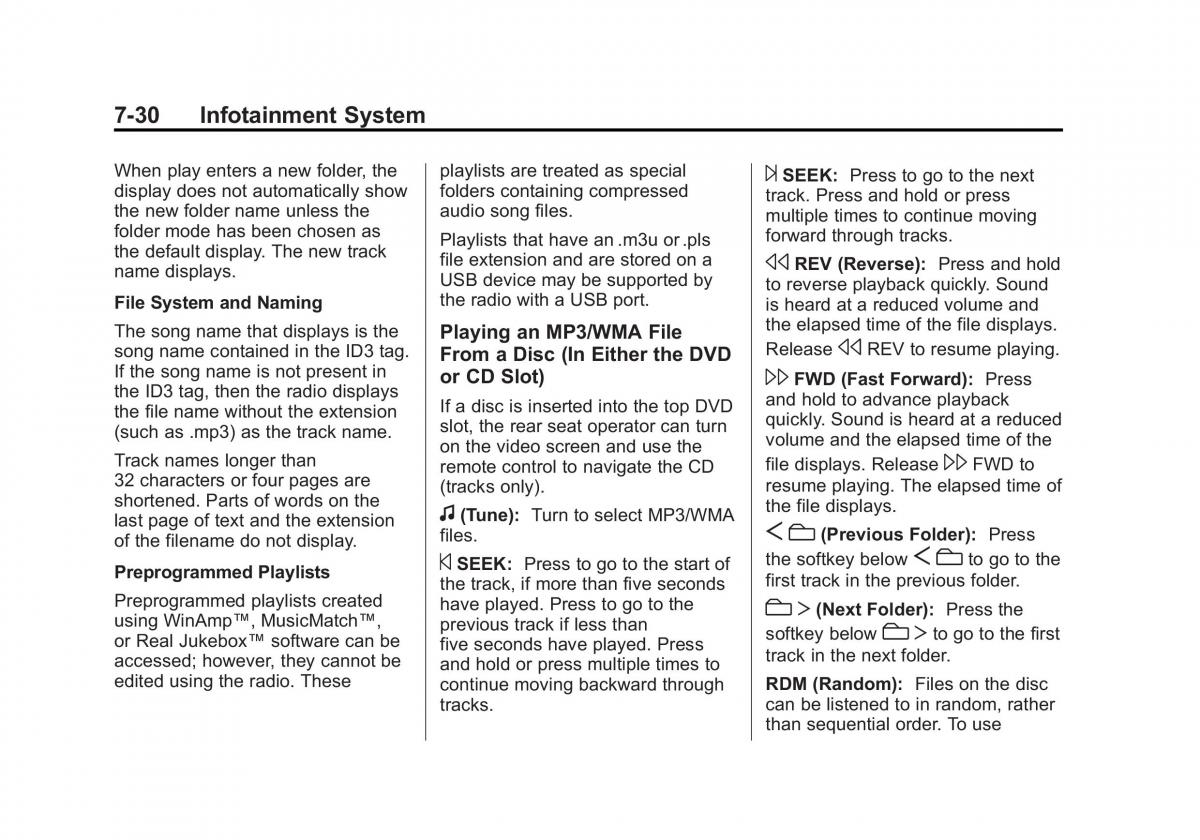 Chevrolet Traverse owners manual / page 210