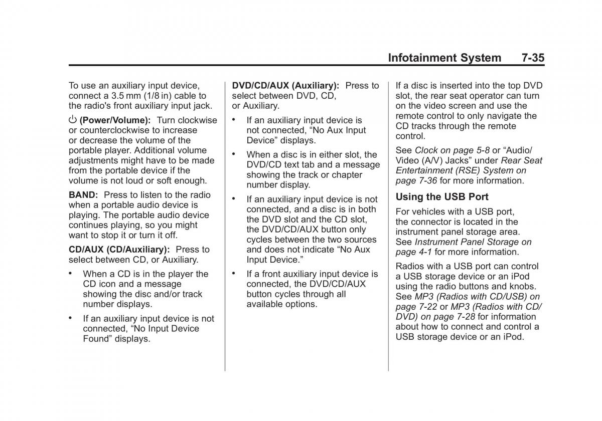 Chevrolet Traverse owners manual / page 215