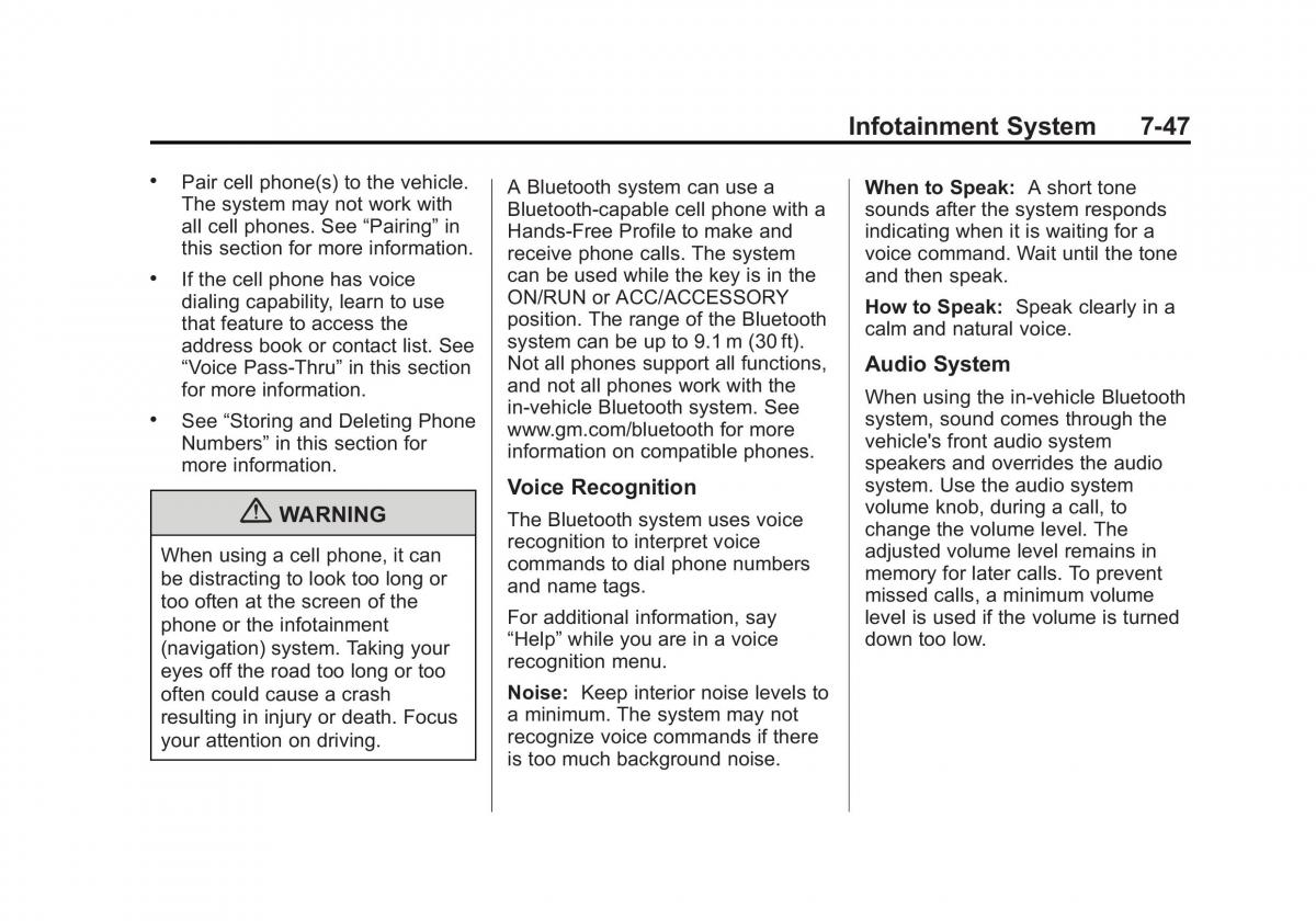 Chevrolet Traverse owners manual / page 227