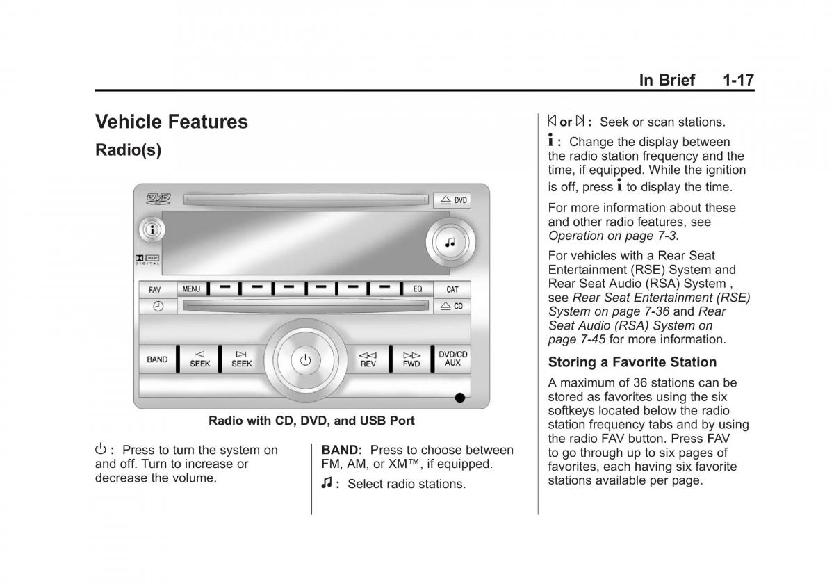 Chevrolet Traverse owners manual / page 23