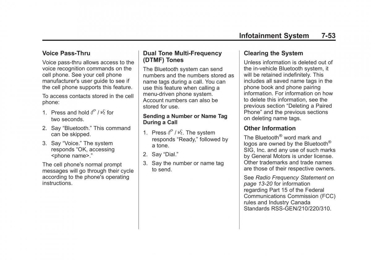 Chevrolet Traverse owners manual / page 233