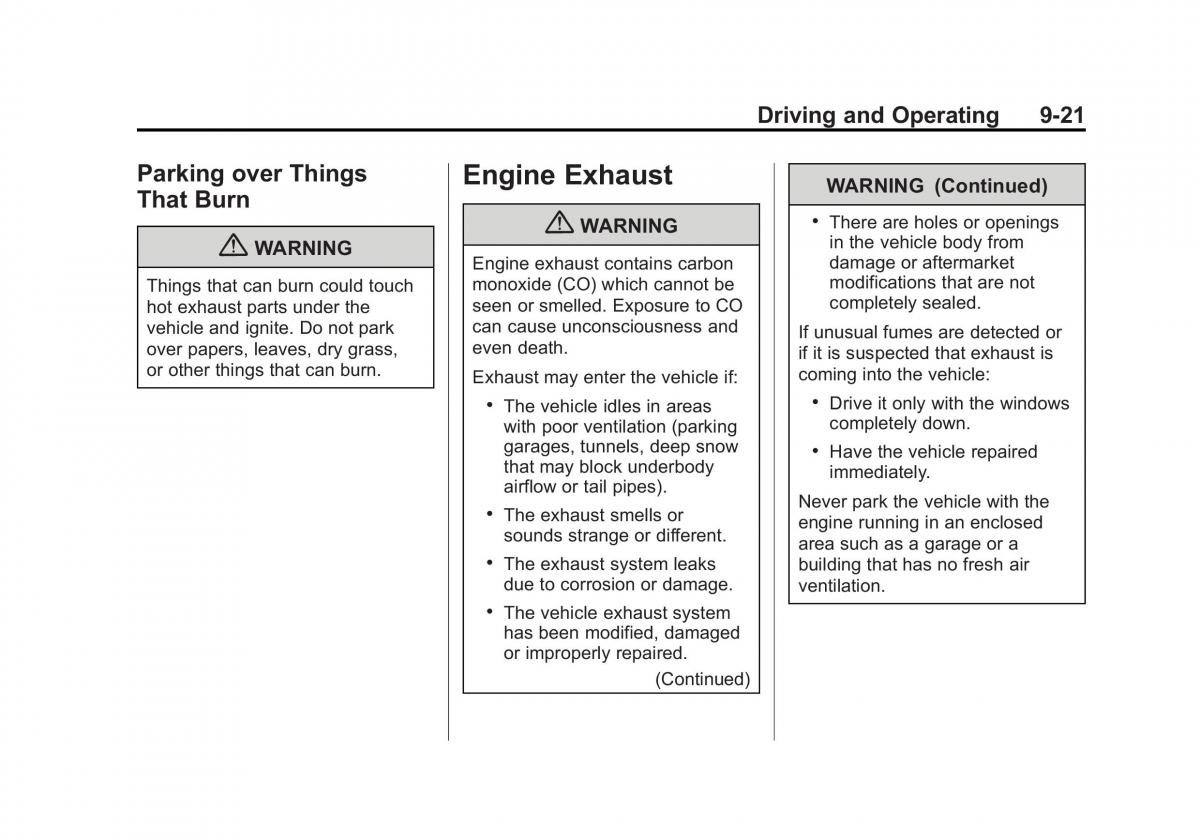 Chevrolet Traverse owners manual / page 269