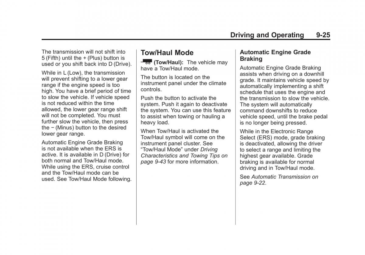 Chevrolet Traverse owners manual / page 273