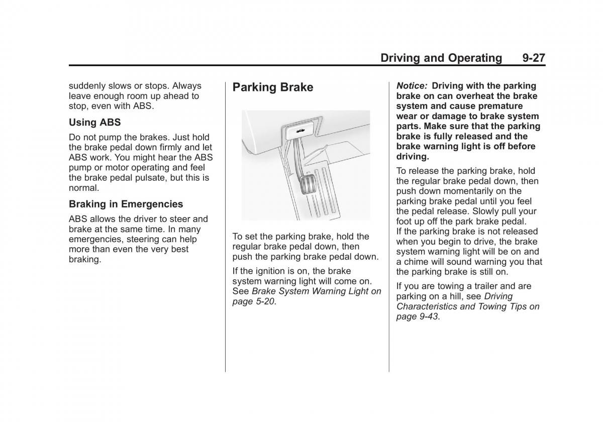 Chevrolet Traverse owners manual / page 275