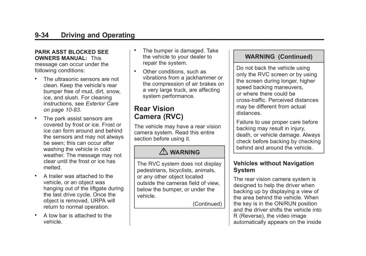 Chevrolet Traverse owners manual / page 282