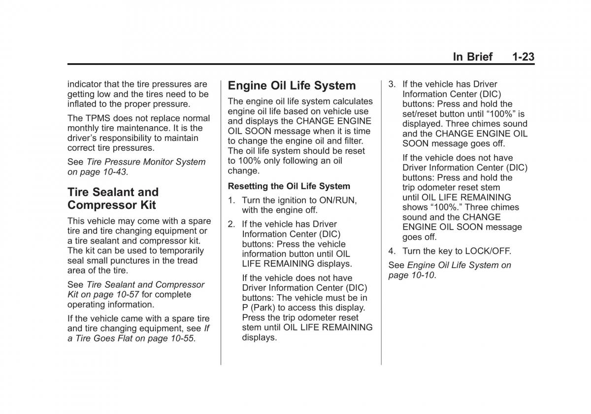 Chevrolet Traverse owners manual / page 29