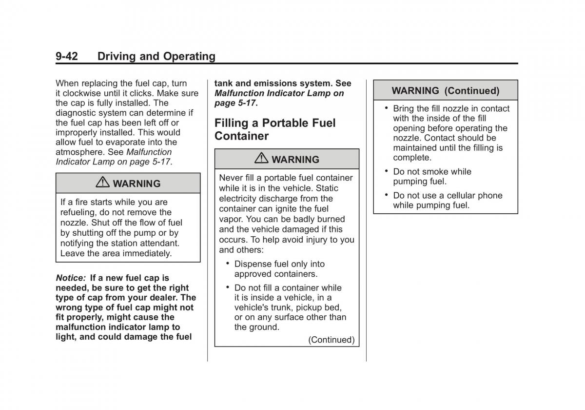 Chevrolet Traverse owners manual / page 290