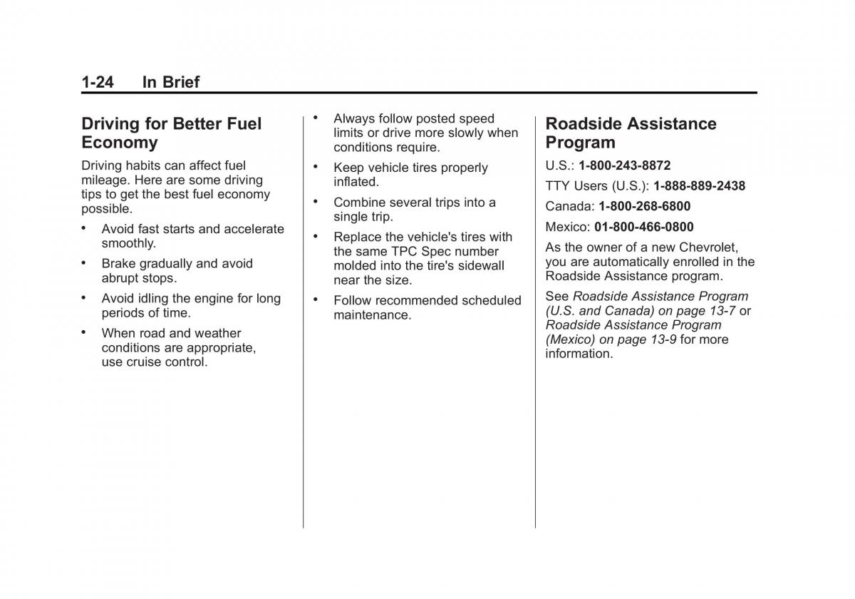 Chevrolet Traverse owners manual / page 30