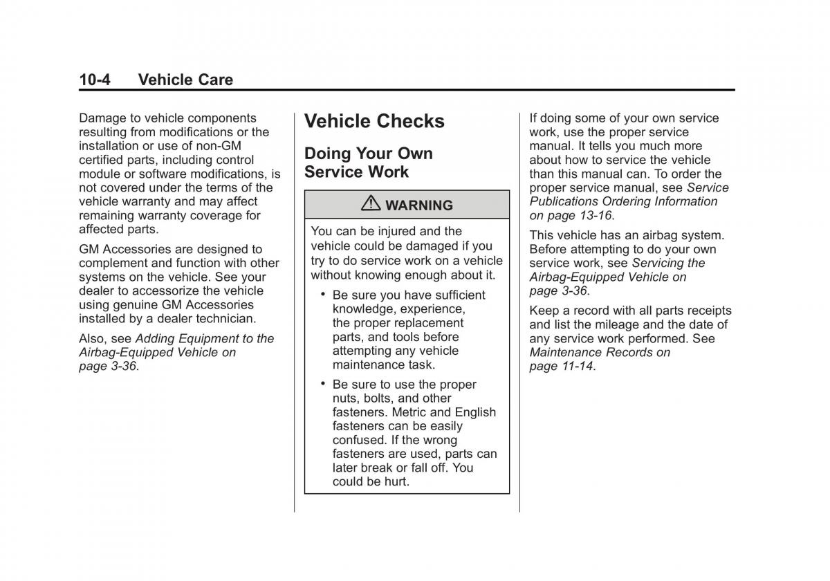 Chevrolet Traverse owners manual / page 304