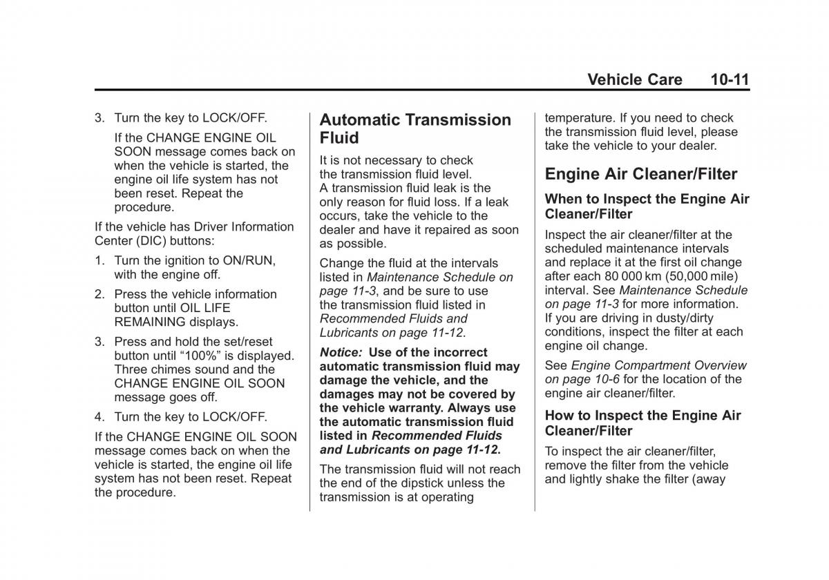 Chevrolet Traverse owners manual / page 311