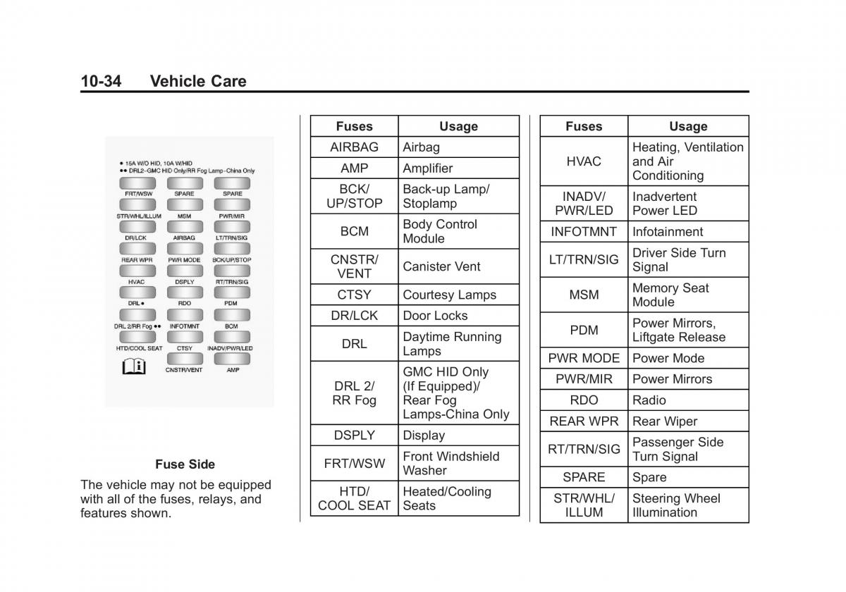 Chevrolet Traverse owners manual / page 334