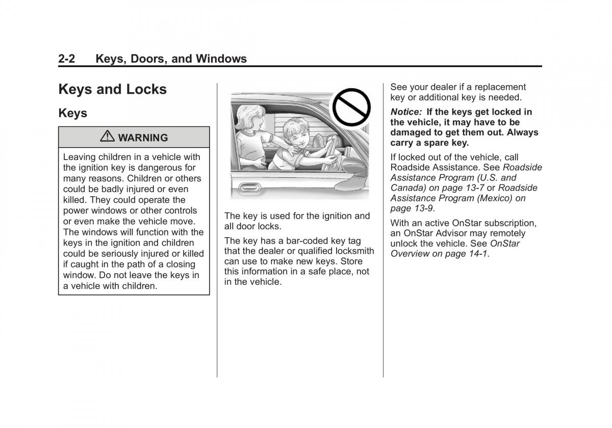 Chevrolet Traverse owners manual / page 34