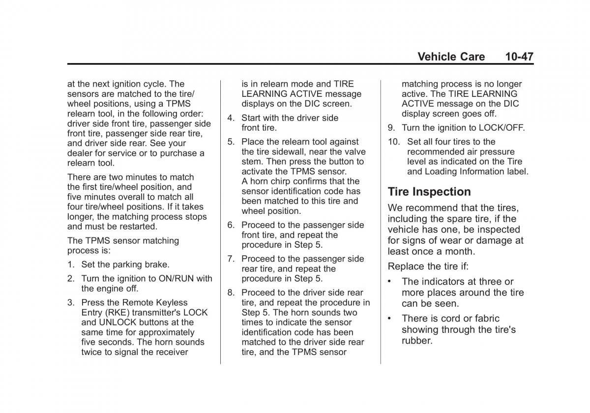 Chevrolet Traverse owners manual / page 347