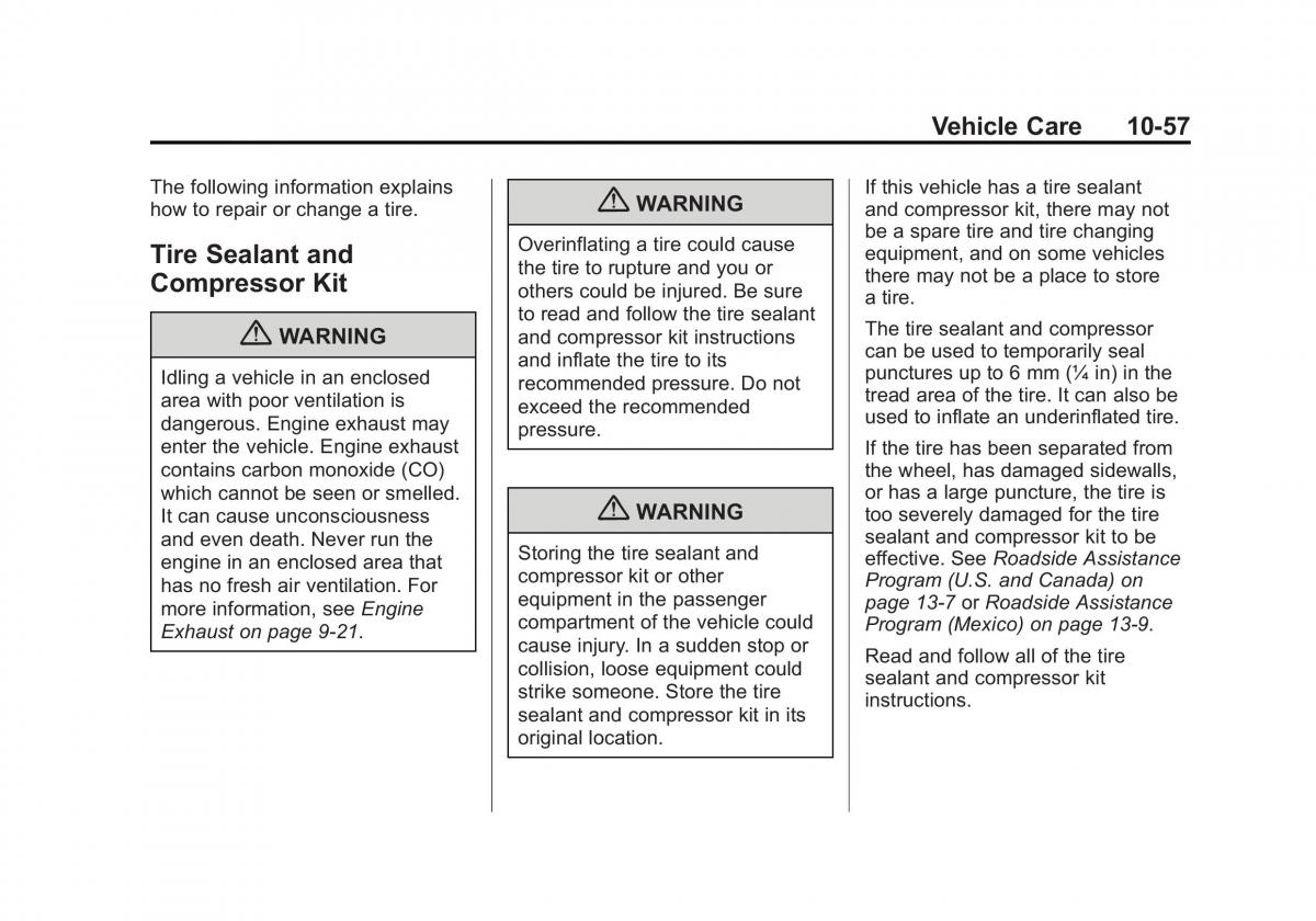 Chevrolet Traverse owners manual / page 357