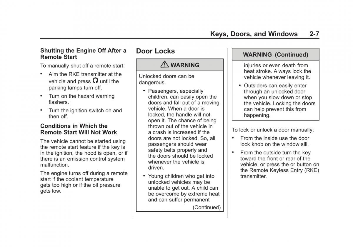 Chevrolet Traverse owners manual / page 39