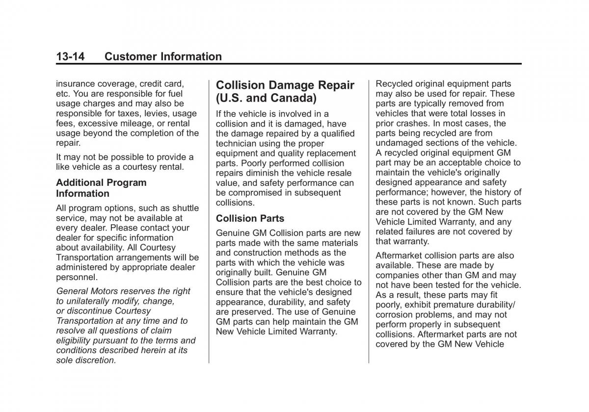 Chevrolet Traverse owners manual / page 424