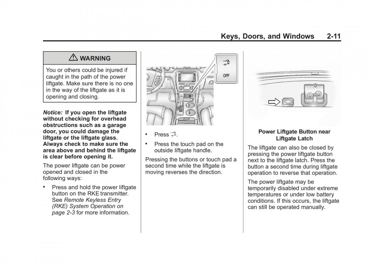 Chevrolet Traverse owners manual / page 43