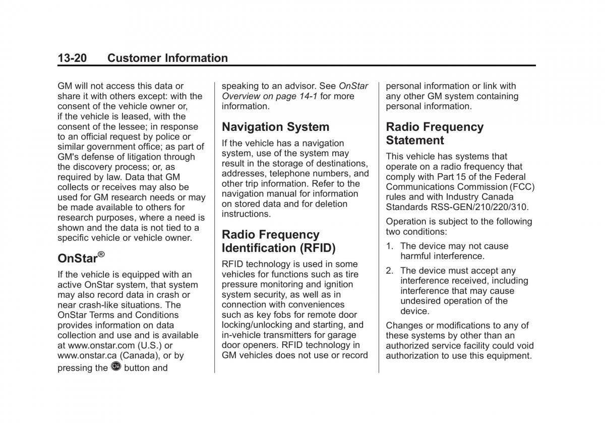 Chevrolet Traverse owners manual / page 430