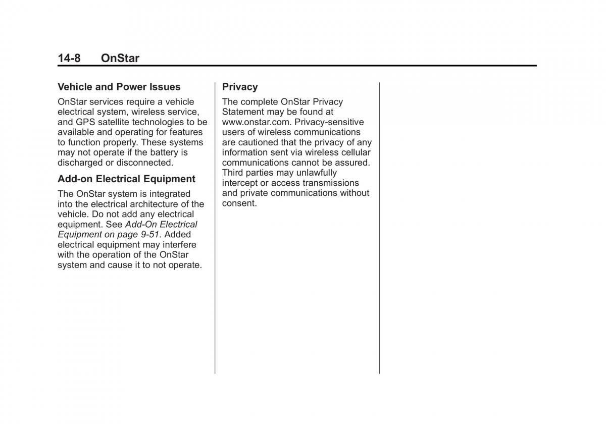 Chevrolet Traverse owners manual / page 438