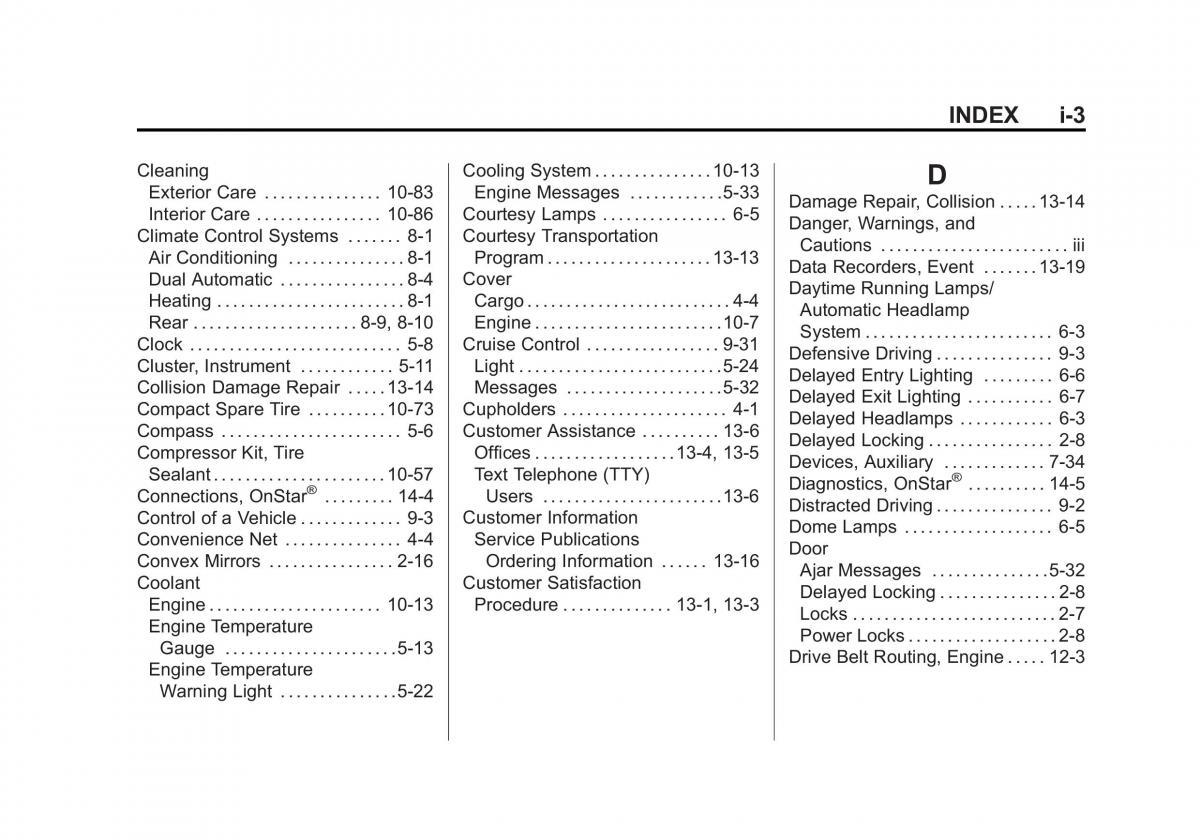 Chevrolet Traverse owners manual / page 441