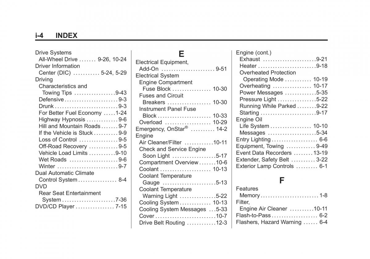 Chevrolet Traverse owners manual / page 442