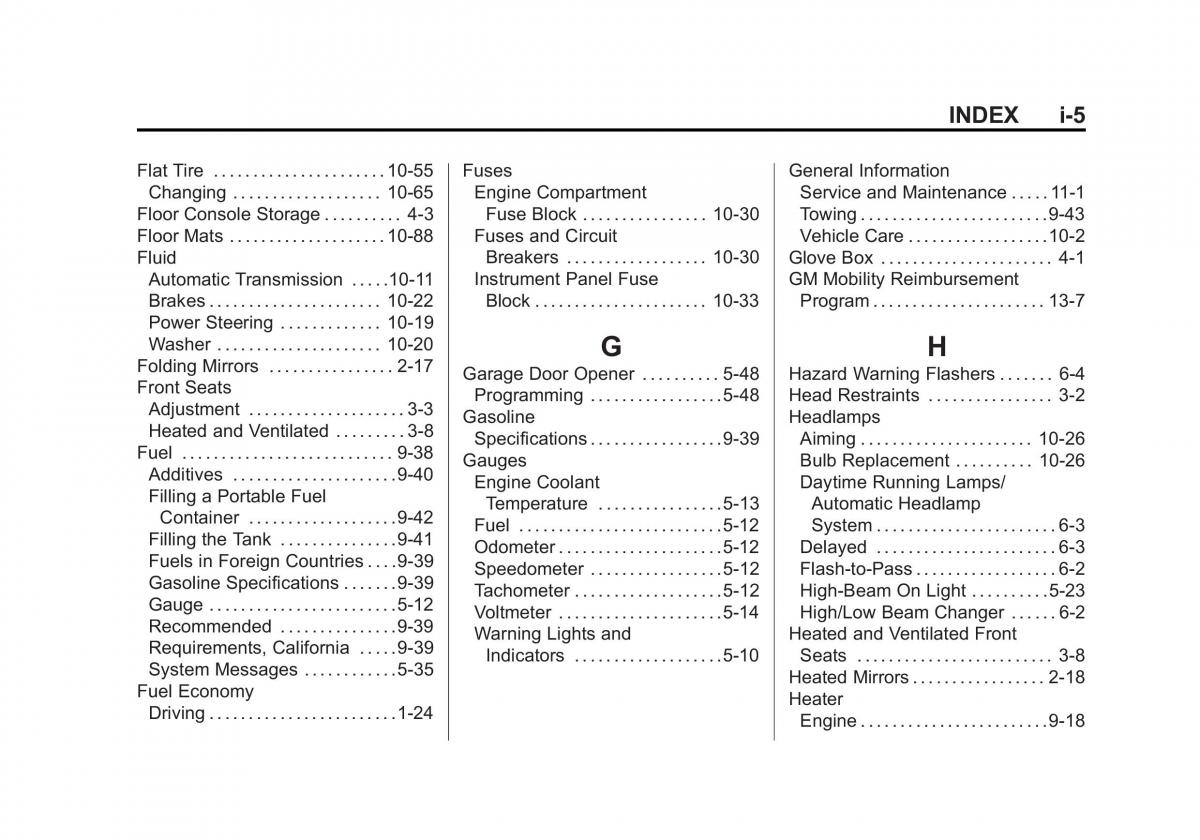 Chevrolet Traverse owners manual / page 443