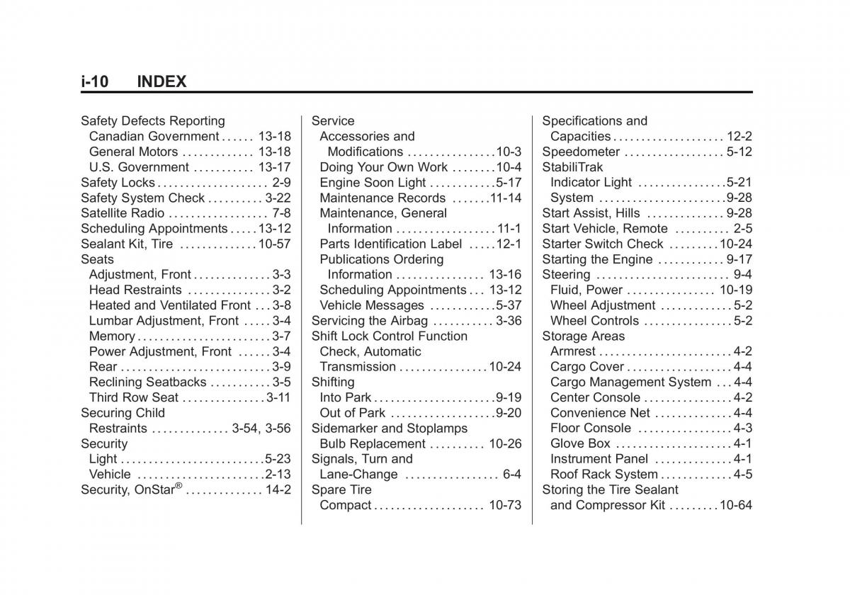 Chevrolet Traverse owners manual / page 448