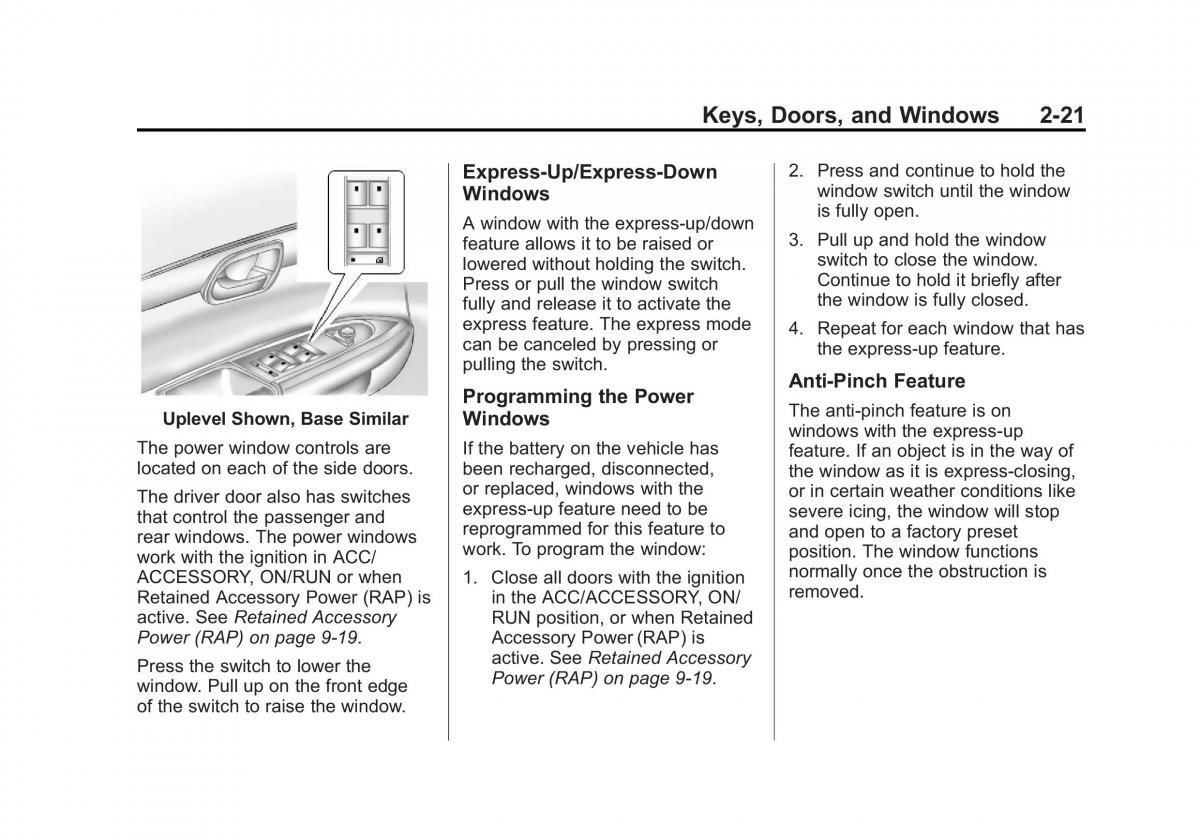 Chevrolet Traverse owners manual / page 53