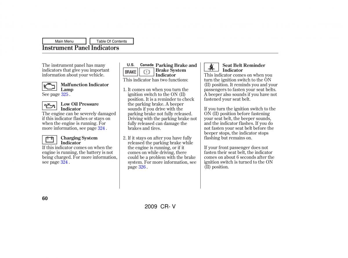 Honda CR V III 3 owners manual / page 64